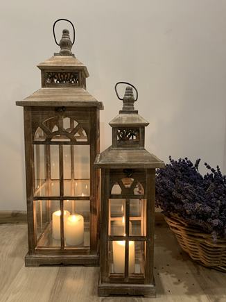 DREVENÉ LAMPÁŠE - SADA 2KS