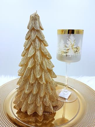 SVIEČKA ZLATÝ STROMČEK 25cm