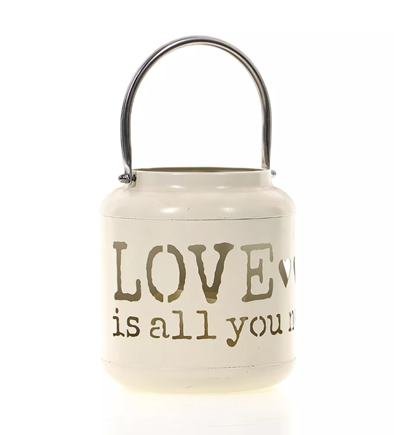 KOVOVÝ LED LAMPÁŠ LOVE 26,5cm
